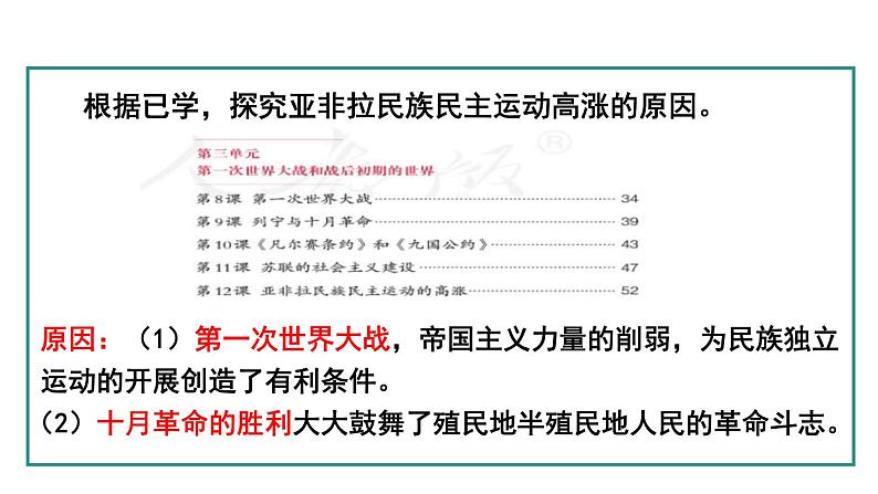 部编版九年级下册历史课件 第12课 亚非拉民族民主运动的高涨第4页