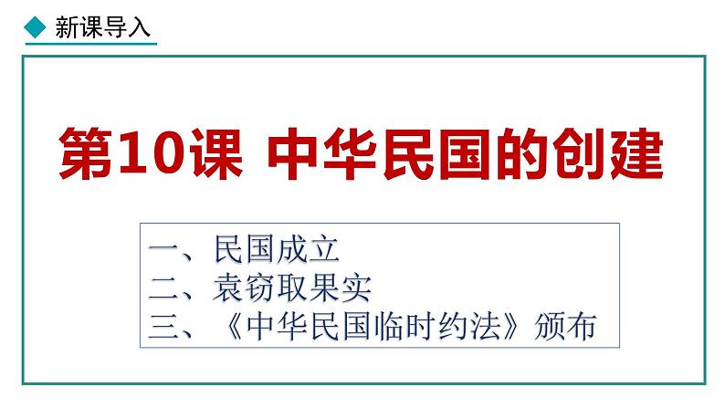 部编版八年级历史上册课件 第10课 中华民国的创建第2页