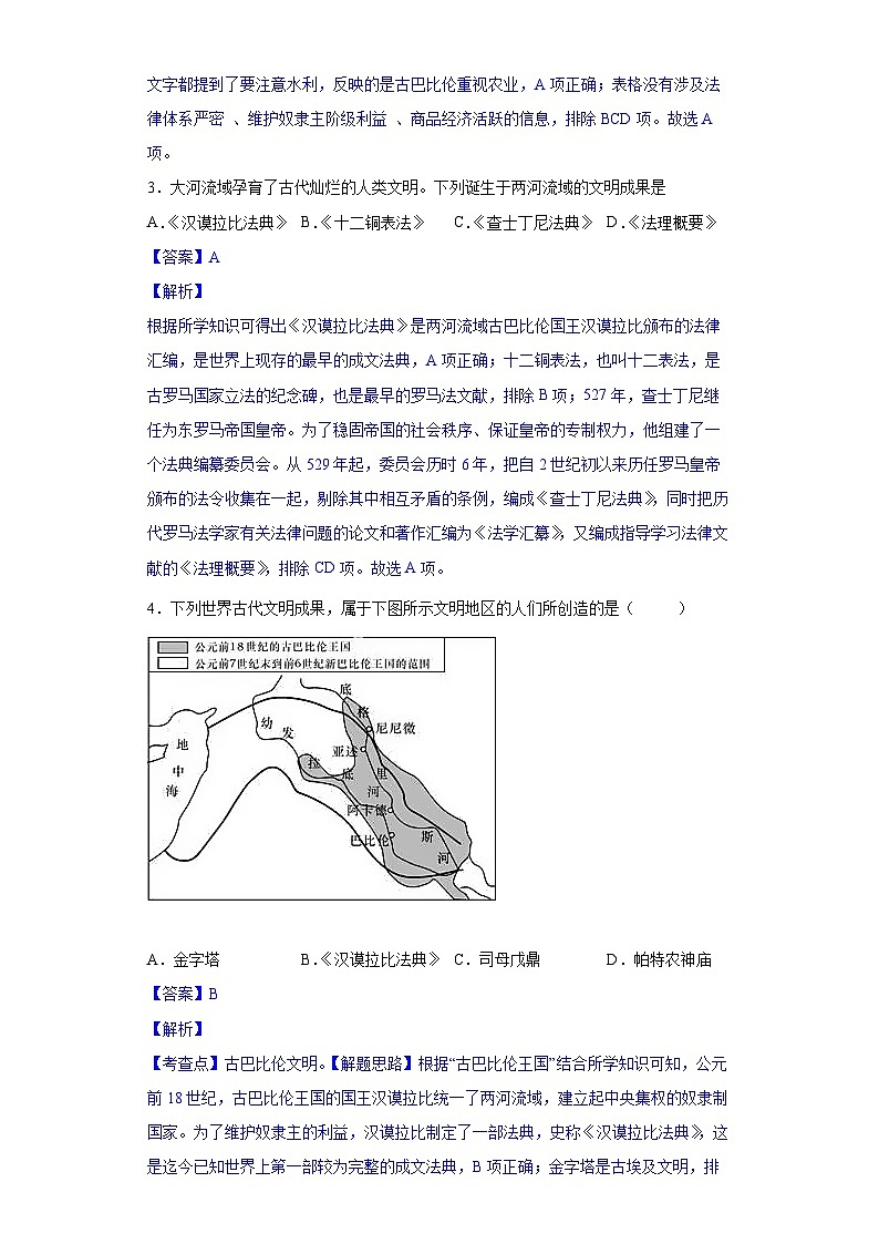 第2课古代两河流域-新课标核心素养时代下的教学评（精品课件+背诵清单+素养评价）02