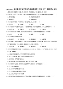 黑龙江省齐齐哈尔市梅里斯达斡尔族区2022-2023学年部编版七年级下学期期末历史试卷
