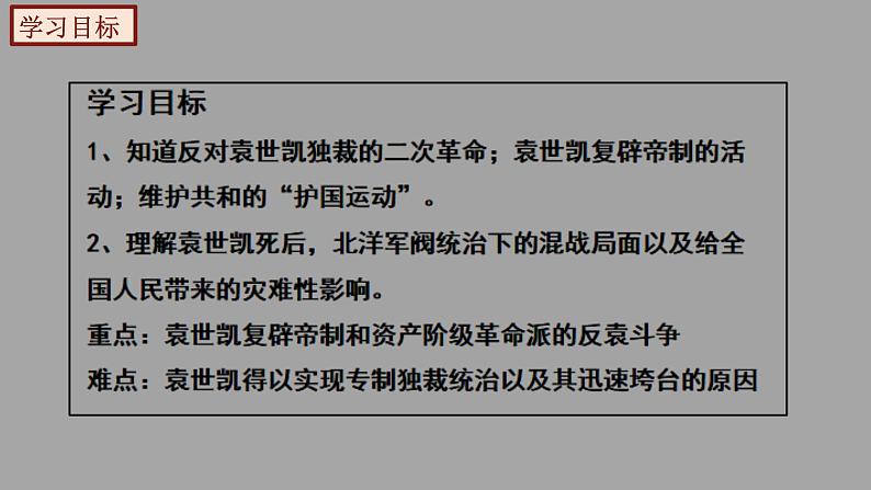 部编版历史八年级上册 第11课  北洋政府的统治与军阀割据（教学课件+同步教案）05
