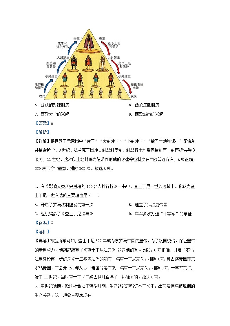 2022-2023学年山东省济南市南山区九年级上学期历史期末试题及答案02