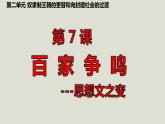 人教统编2024年版七年级历史上册第7课   百家争鸣（教学课件）