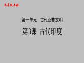 第3课 古代印度 课件----2024-2025学年部编版历史九年级上册