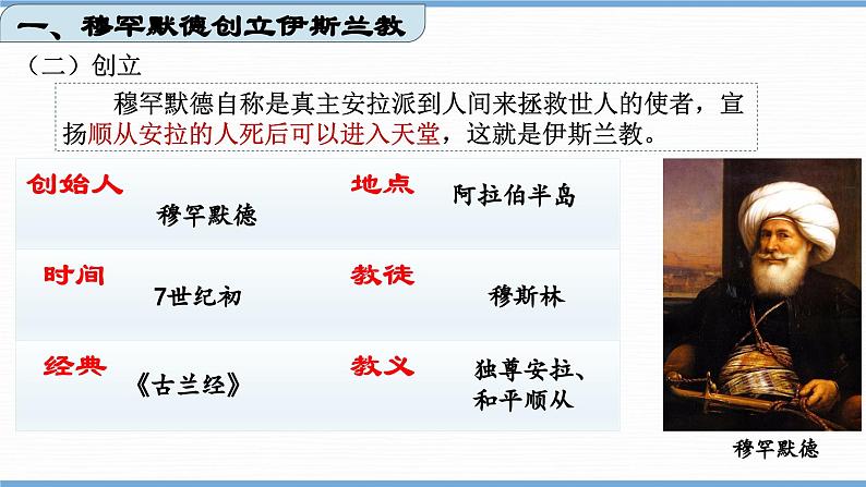第12课 阿拉伯帝国 课件 2024-2025学年部编版九年级历史上册07