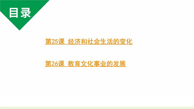 人教版八上历史第八单元近代经济、社会生活与教育文化事业的发展(2024成都中考复习课件)第2页