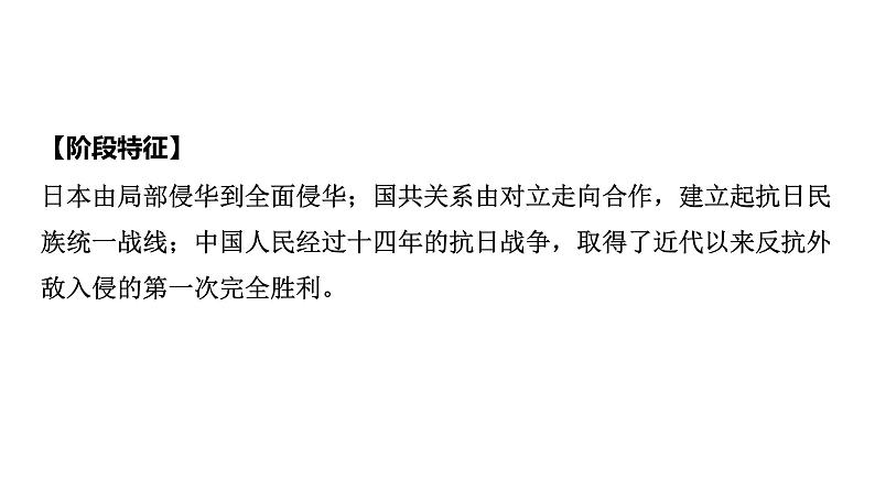 人教版八上历史第六单元中华民族的抗日战争 (2024成都中考复习课件)第5页