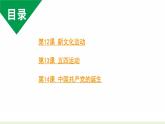 人教版八上历史第四单元新民主主义革命的开始(2024成都中考复习课件)