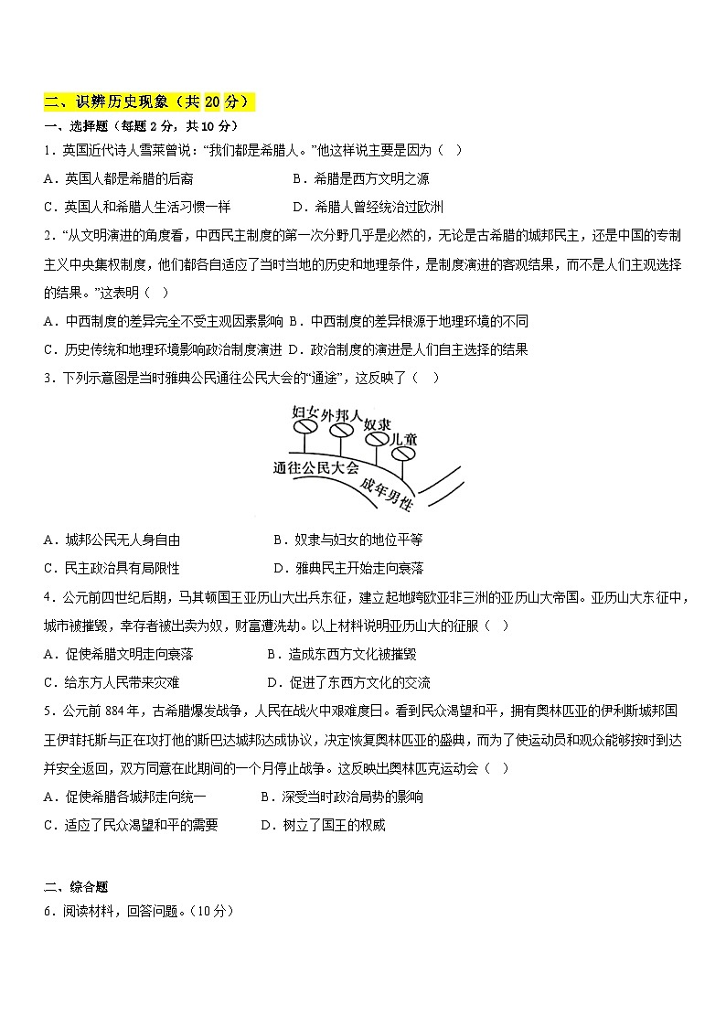 【新课标核心素养】统编版历史九上第4课  希腊城邦和亚历山大帝国 （大单元教学课件+教学设计+练习+素材）02