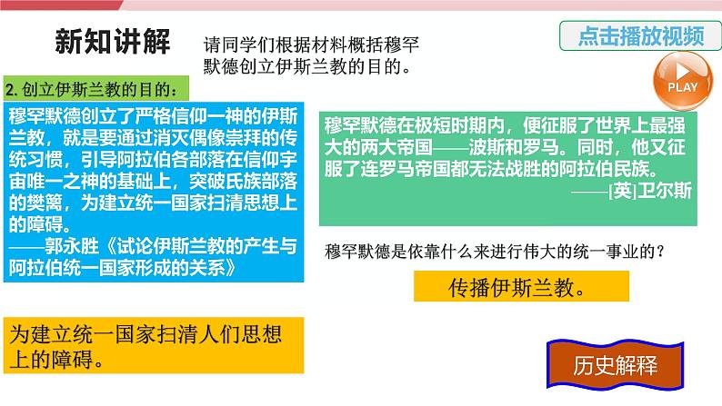 【新课标核心素养】统编版历史九上第12课  阿拉伯帝国 （大单元教学课件+教学设计+练习+素材）06