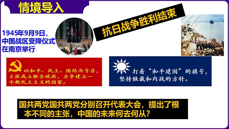 人教部编版初中历史八上 第23课  内战爆发（精品课件）01