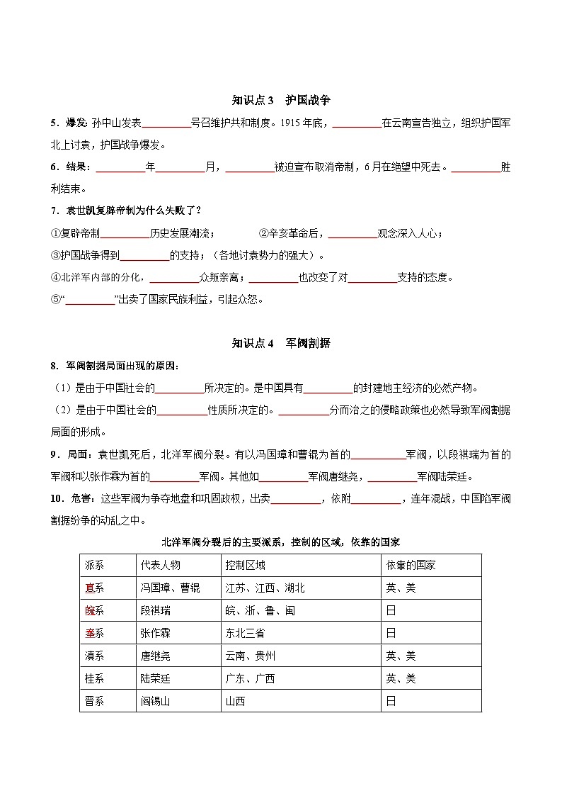 第11课  北洋政府的统治与军阀割据-【新课标核心素养时代】（精品课件+预习清单+素养评价）02