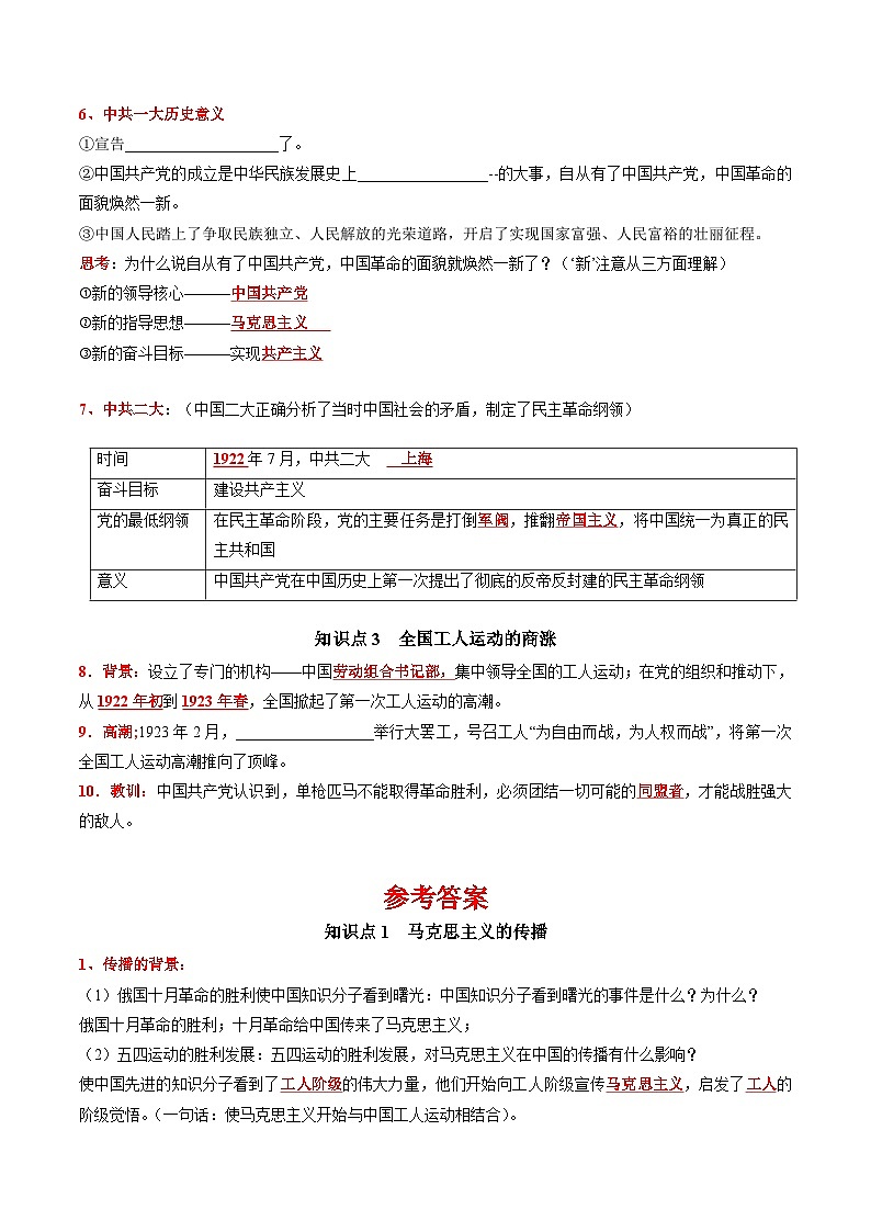 第14课中国共产党诞生-【新课标核心素养时代】（精品课件+预习清单+素养评价）02