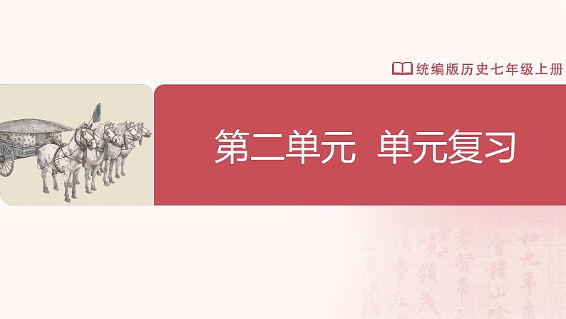 【人教版】七上历史  第二单元 夏商周时期：奴隶制王朝的更替和向封建社会的过渡 单元复习（课件+单元练习+知识清单）01