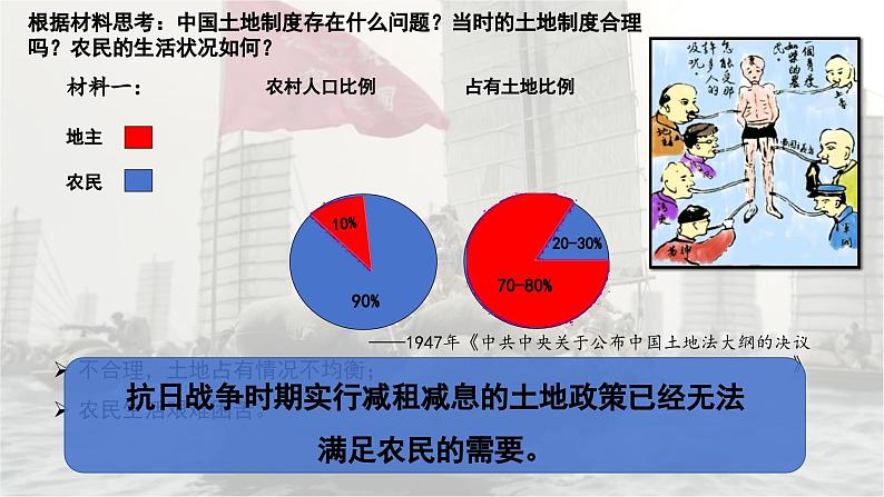 人教版初中历史8上第24课  人民解放战争的胜利课件+教案07