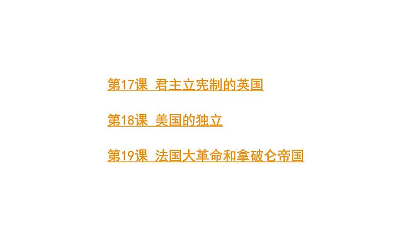 人教版九上历史第六单元资本主义制度的初步确立2024成都中考复习课件第2页