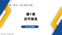 初中历史人教版（2024）九年级上册第1课 古代埃及教学课件ppt