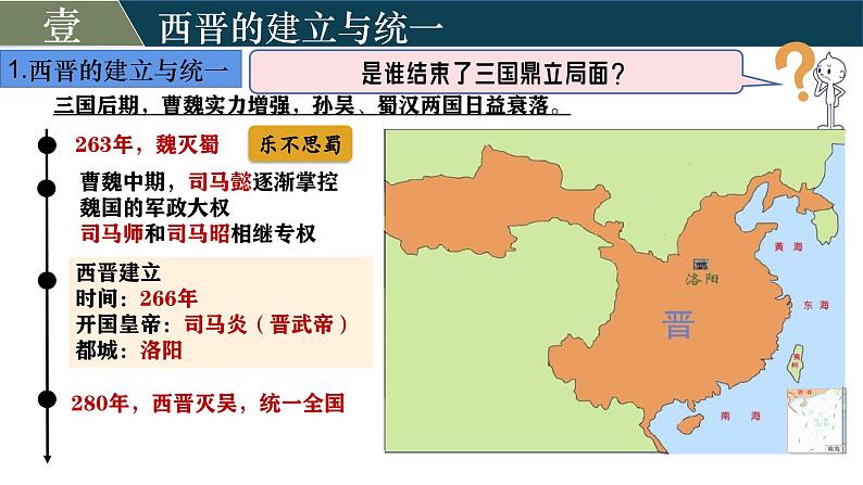 部编版（2024版）七年级历史上册第17课《西晋的短暂统一和北方各族的内迁》优质课件05