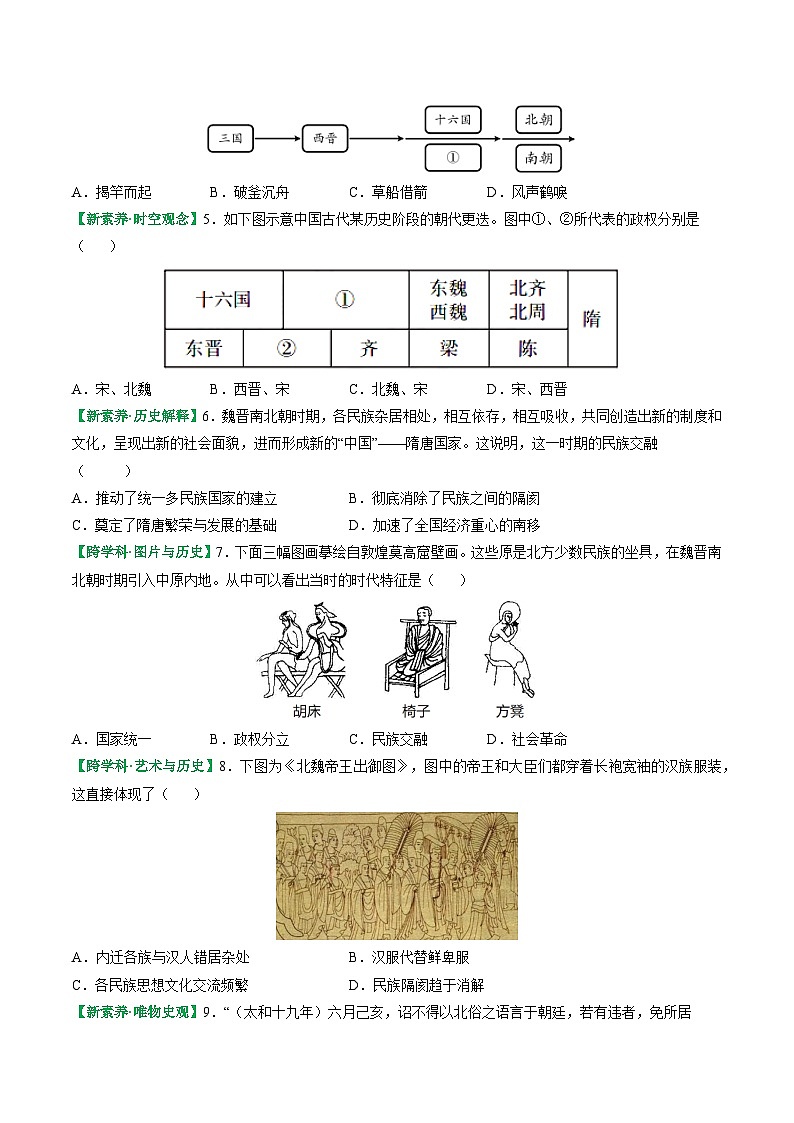 部编版（2024版）七年级历史上册第19课《北朝政治和北方民族大交融》优质课件02