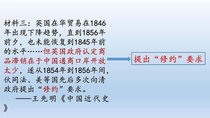 (统编版(五四制)初中历史 中国历史第三册第2课  第二次鸦片战争 课件07