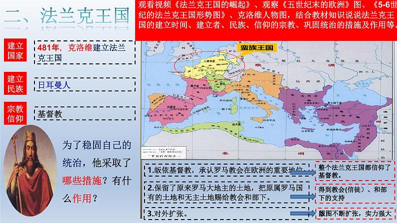 统编版（五四学制）初中历史 世界历史第一册第7课 基督教的兴起和法兰克王国 课件04