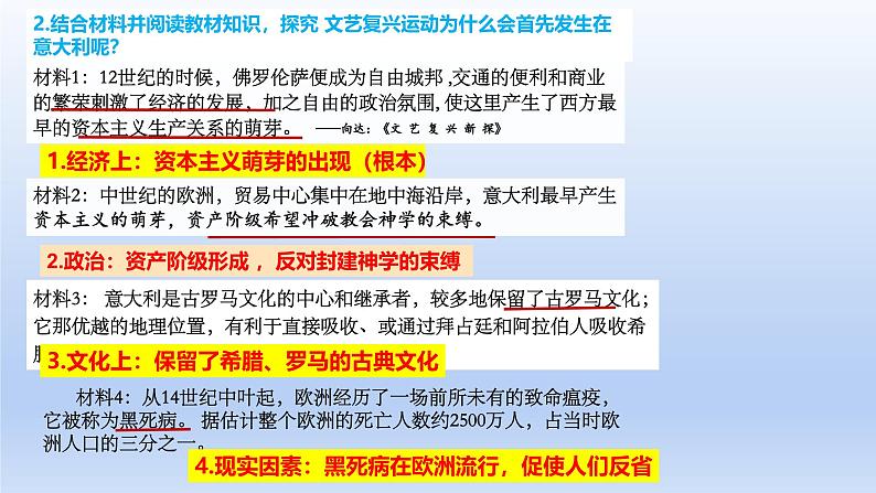 统编版（五四学制）初中历史 世界历史第一册第14课 文艺复兴运动课件04