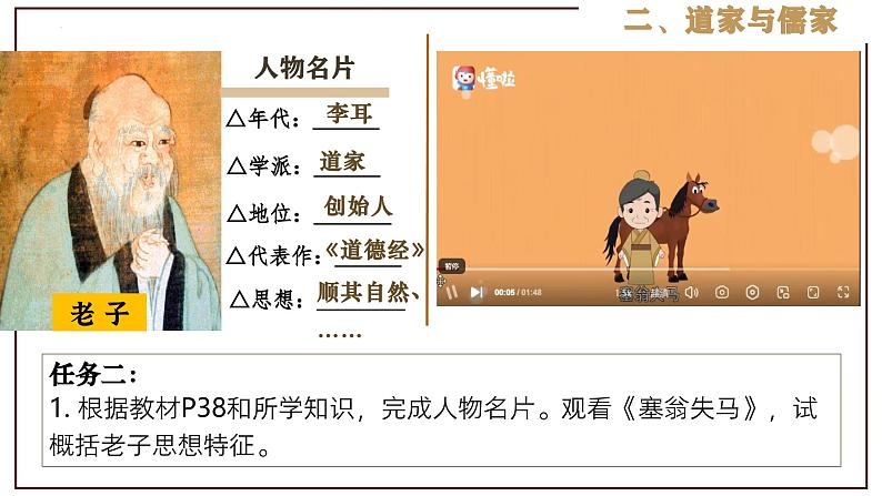 部编版历史与社会七年级上册 第8课百家争鸣（含视频） 课件05