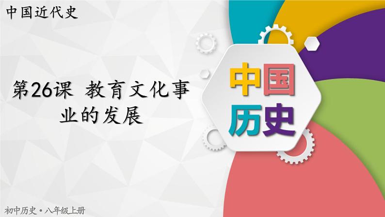 【同步优选】八上 第26课 教育文化事业的发展 精品课件01