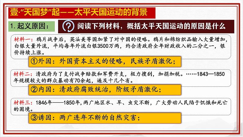 初中历史部编版八年级上册第3课 太平天国运动课件第5页