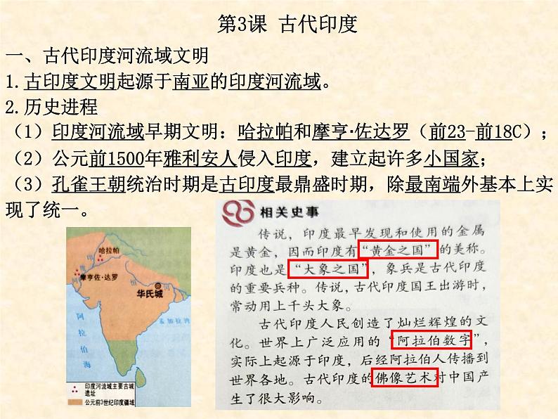 人教部编版九年级历史上册第3课 古代印度 教学课件第4页