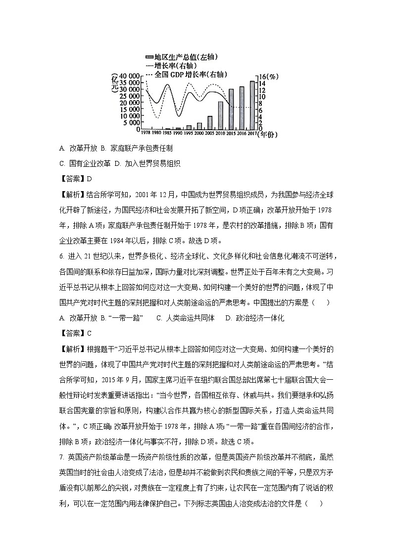 [历史][期中]河北省沧州市献县2023—2024学年九年级下学期4月期中试题(解析版)第3页