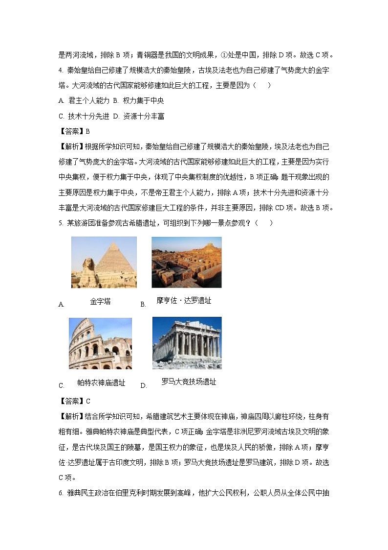 [历史][期中]广东省深圳市罗湖区2023-2024学年九年级上学期期中联考试题(解析版)03