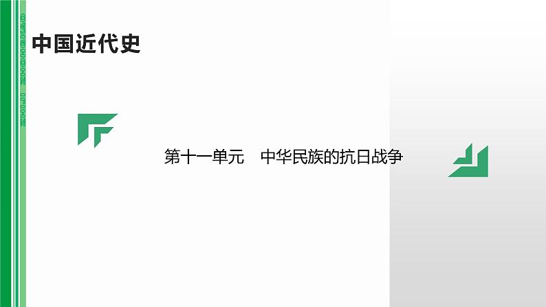 第十一单元 【中国近代史】中华民族的抗日战争-2025年中考历史一轮复习课件01