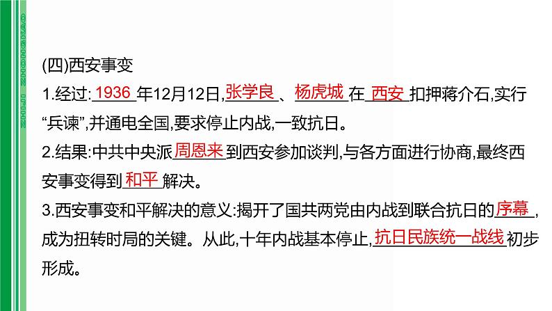 第十一单元 【中国近代史】中华民族的抗日战争-2025年中考历史一轮复习课件08