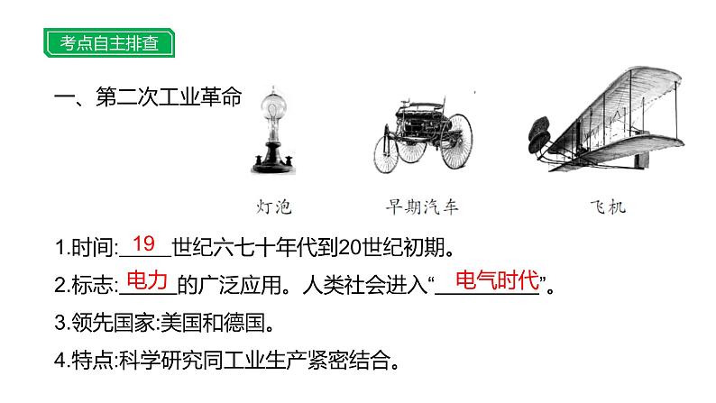 第二十单元 【世界近代史】第二次工业革命和近代科学文化-2025年中考历史一轮复习课件03