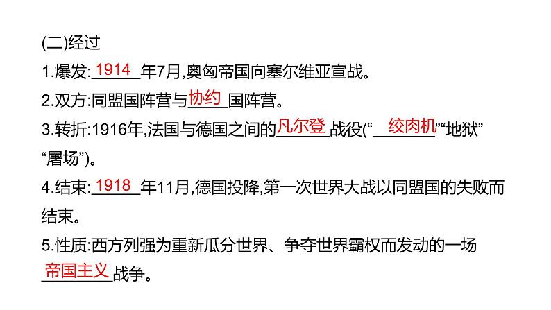 第二十一单元 【世界现代史】第一次世界大战和战后初期的世界-2025年中考历史一轮复习课件04