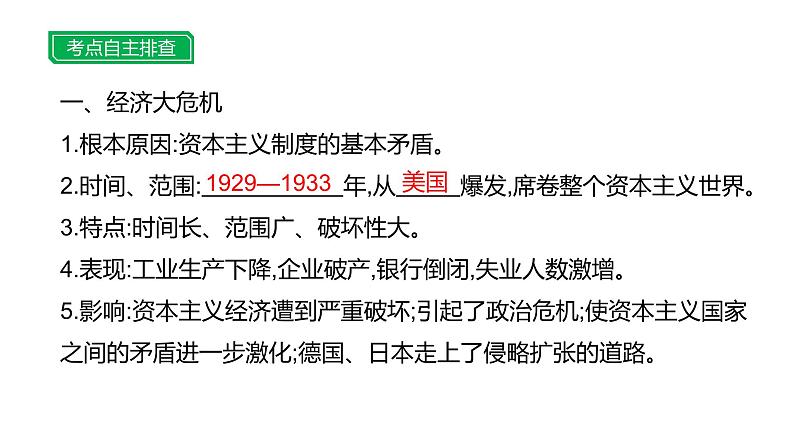 第二十二单元 【世界现代史】经济大危机和第二次世界大战-2025年中考历史一轮复习课件03