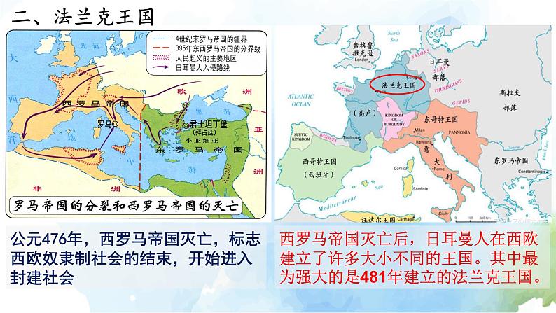 部编版九年级上册第三单元 第7课 基督教的兴起和法兰克王国 课件04