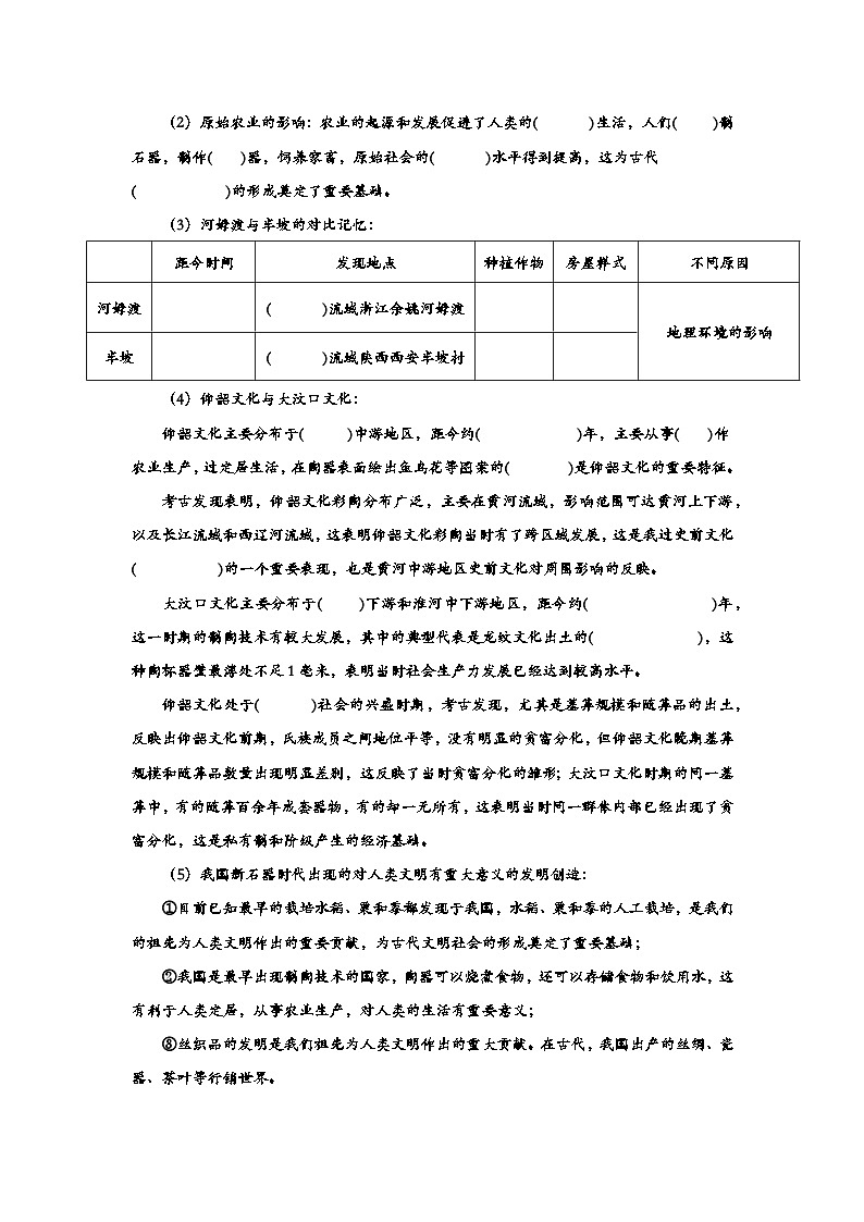 【2024版新教材考点跟踪】部编版七上第一单元综合复习演练知识回顾+中考真题精选精练03
