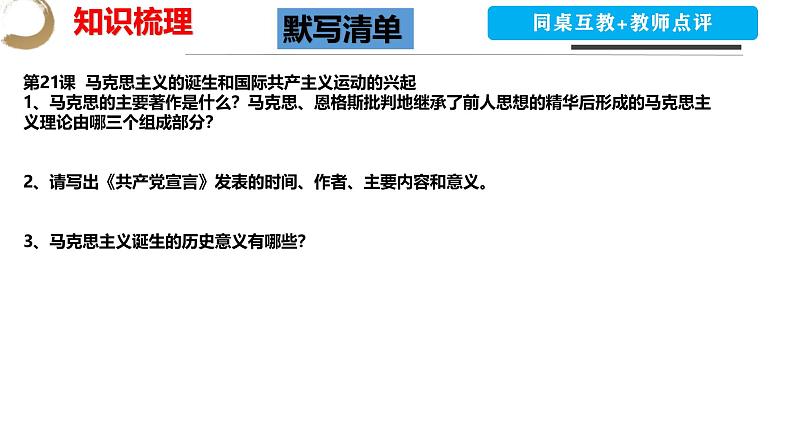 第七单元 工业革命和国际共产主义运动的兴起-九年级上册期中期末核心素养时代大单元复习 课件08