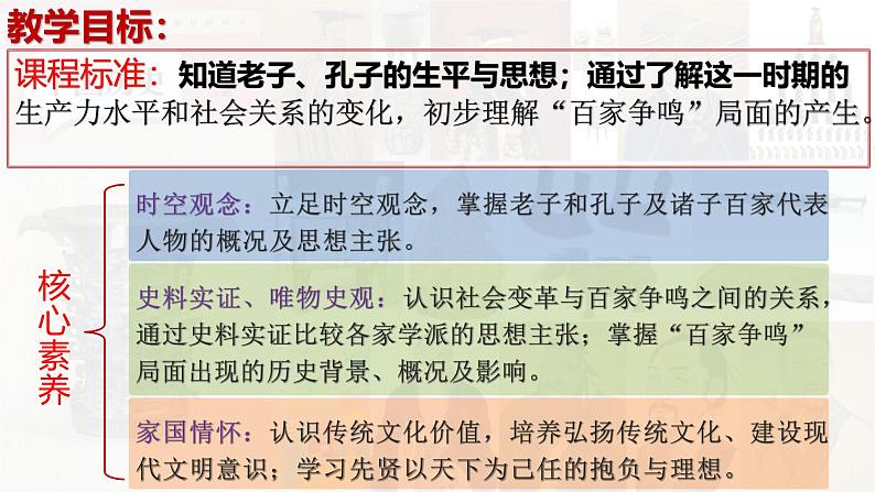 【高效备课】初中历史七年级上册  第7课 百家争鸣 精品课件第3页