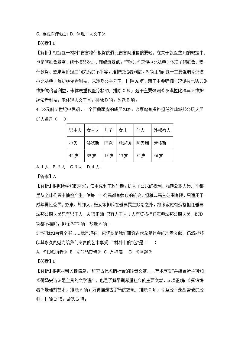 【历史】江苏省昆山市2023-2024学年九年级上学期10月月考试题（解析版）02