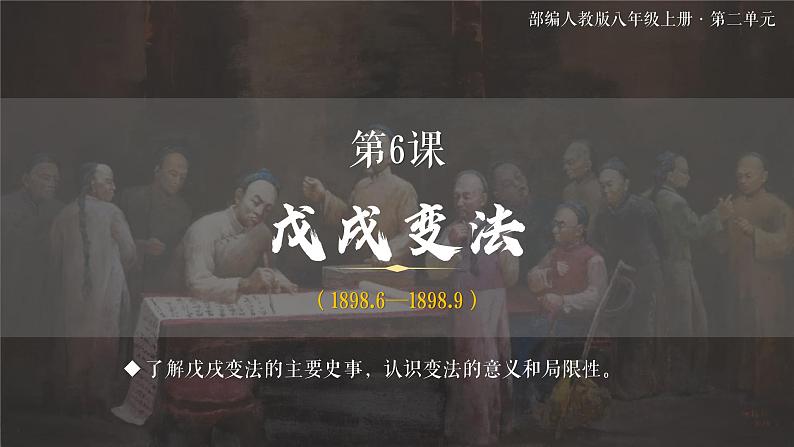 人教统编版八年级历史上册第6课_戊戌变法【课件】第2页