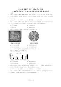 [历史]2024北京初三上学期期末真题分类汇编：辽宋夏金元时期：民族关系发展和社会变化章节综合