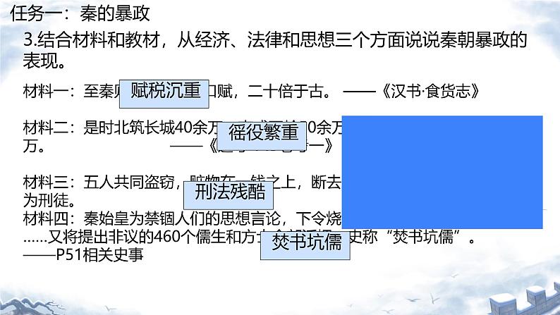 初中历史人教版七年级上册第10课 秦末农民大起义 课件第8页