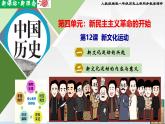 【新課標(biāo)?新理念】人教部編版八年級(jí)歷史上冊(cè)第12課  新文化運(yùn)動(dòng)（同步課件）
