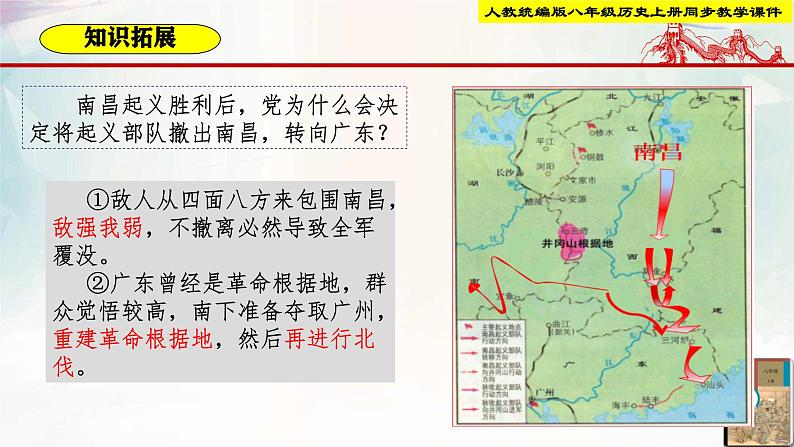 【新课标•新理念】人教部编版八年级历史上册第16课  毛泽东开辟井冈山道路（同步课件）第6页