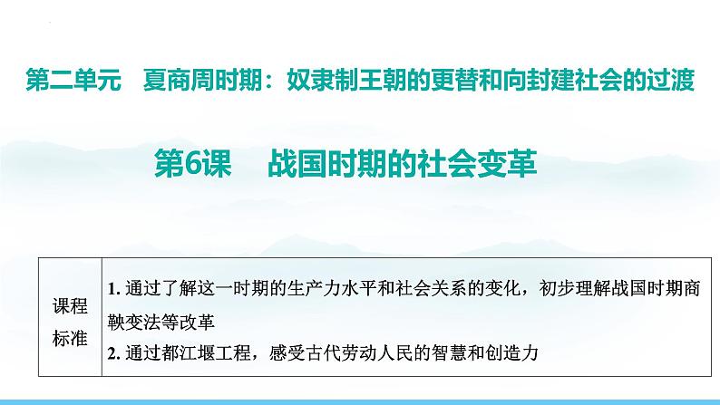 第6课 战国时期的社会变革  七年级历史上册素养提升课件（ 人教版2024）01