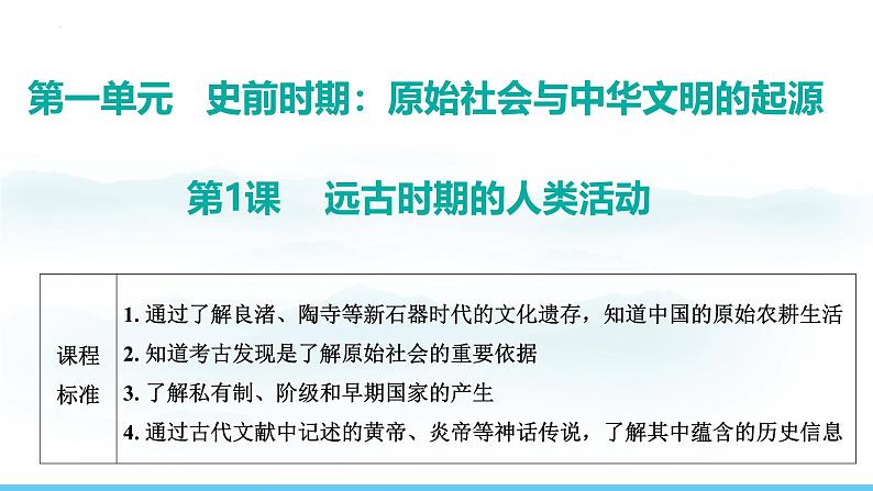 第3课 中华文明的起源  七年级历史上册素养提升课件（ 人教版2024）第1页