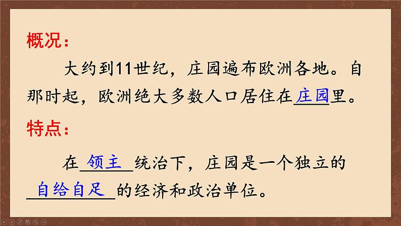 九年级历史上册上课PPT课件 3.第三单元 封建时代的欧洲 第八课 西欧庄园第6页